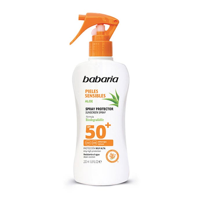 Babaria - Spray Solaire SPF 50+ Peaux Sensibles