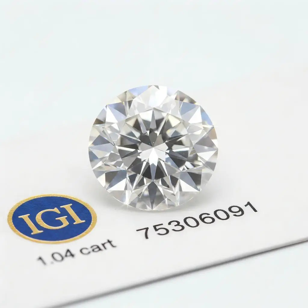 IGI Certificates Diamonds Lab Grown CVD HPHT Diamond 1 ct 0.3ct 0.5ct 1.5ct 2ct 3ct VVS1 Round Loose Stones For Custom Jewelry
