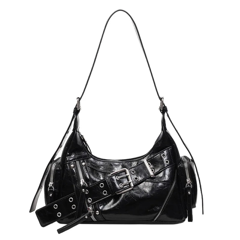 Retro Studded Tote Shoulder Bag