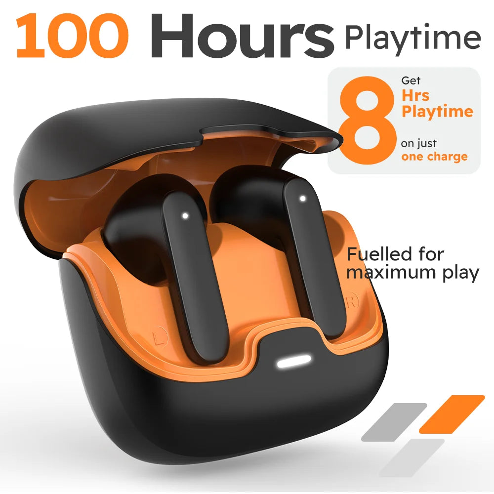 TWS Wireless Bluetooth Earphones Bluetooth 5.4 Ultra-low Latency Dual Microphone ENC Noise Cancelling in Ear Bluetooth Earphones