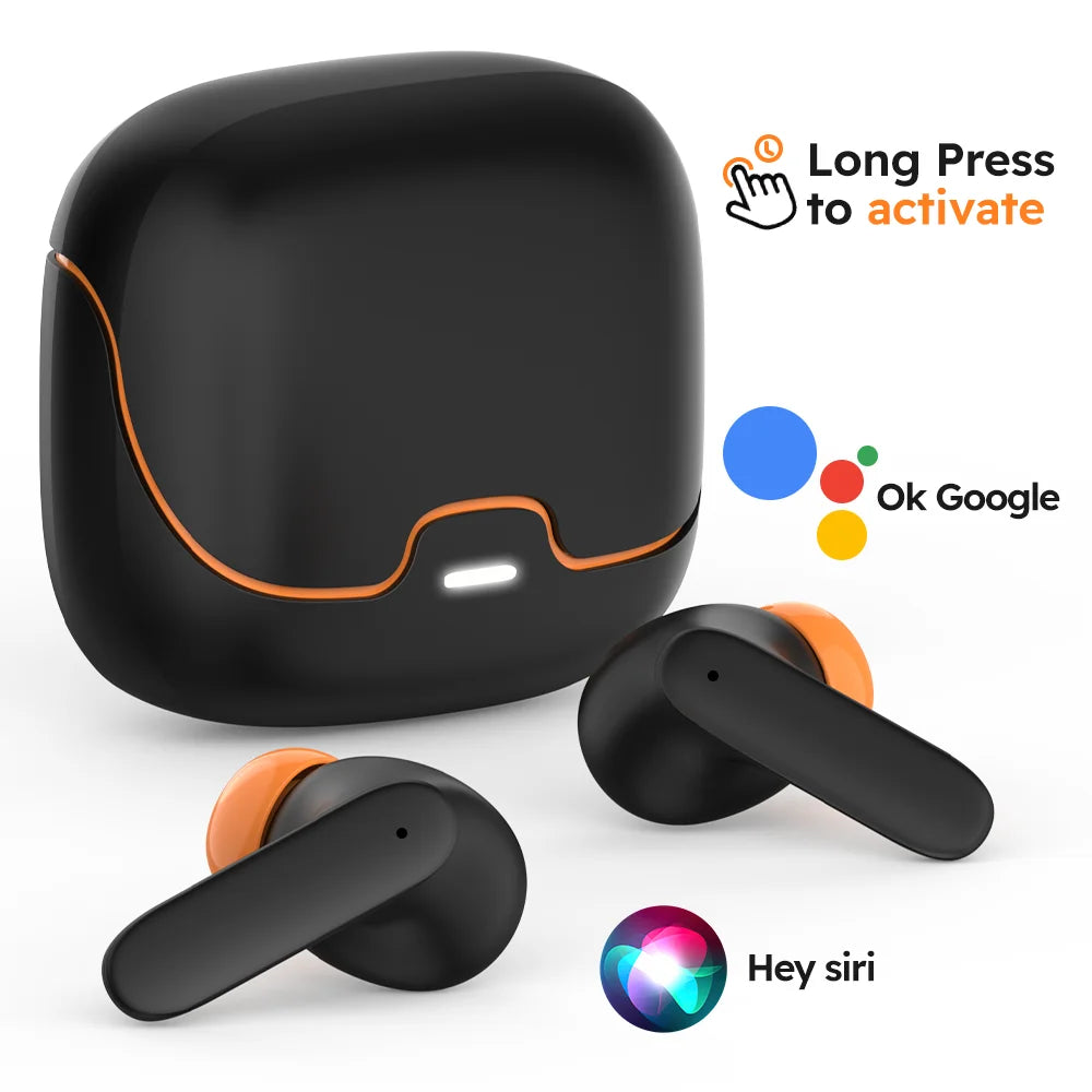 TWS Wireless Bluetooth Earphones Bluetooth 5.4 Ultra-low Latency Dual Microphone ENC Noise Cancelling in Ear Bluetooth Earphones