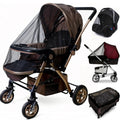 Universal Full-Cover Stroller Mosquito Net, Stretchable Breathable Mesh Sunshade Windshield for Baby Stroller