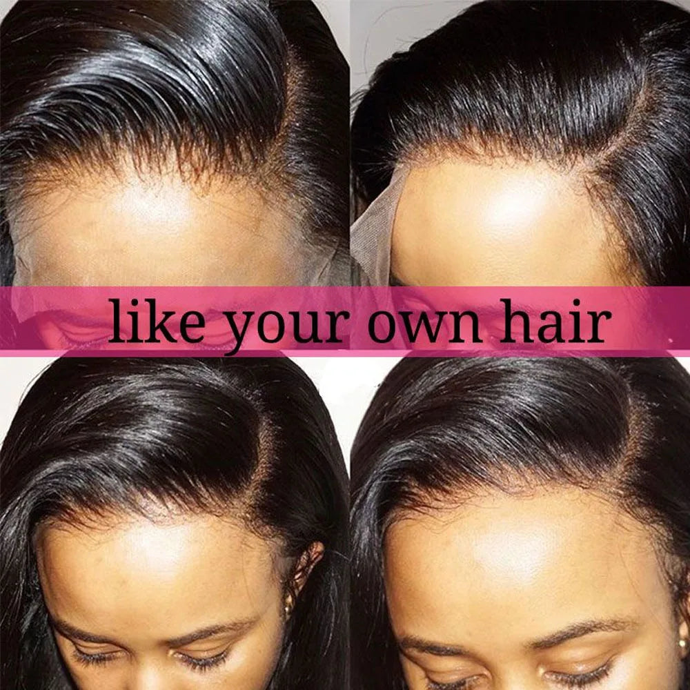 28 Inch Natural Black Lace Front Wigs Human Hair Pre Plucked Full Density Body Wave Lace Front Wigs Human Hair13x6 Wig 13x4 HD Transparent Full Frontal 5x5 Natural Wig For Woman Halloween Season