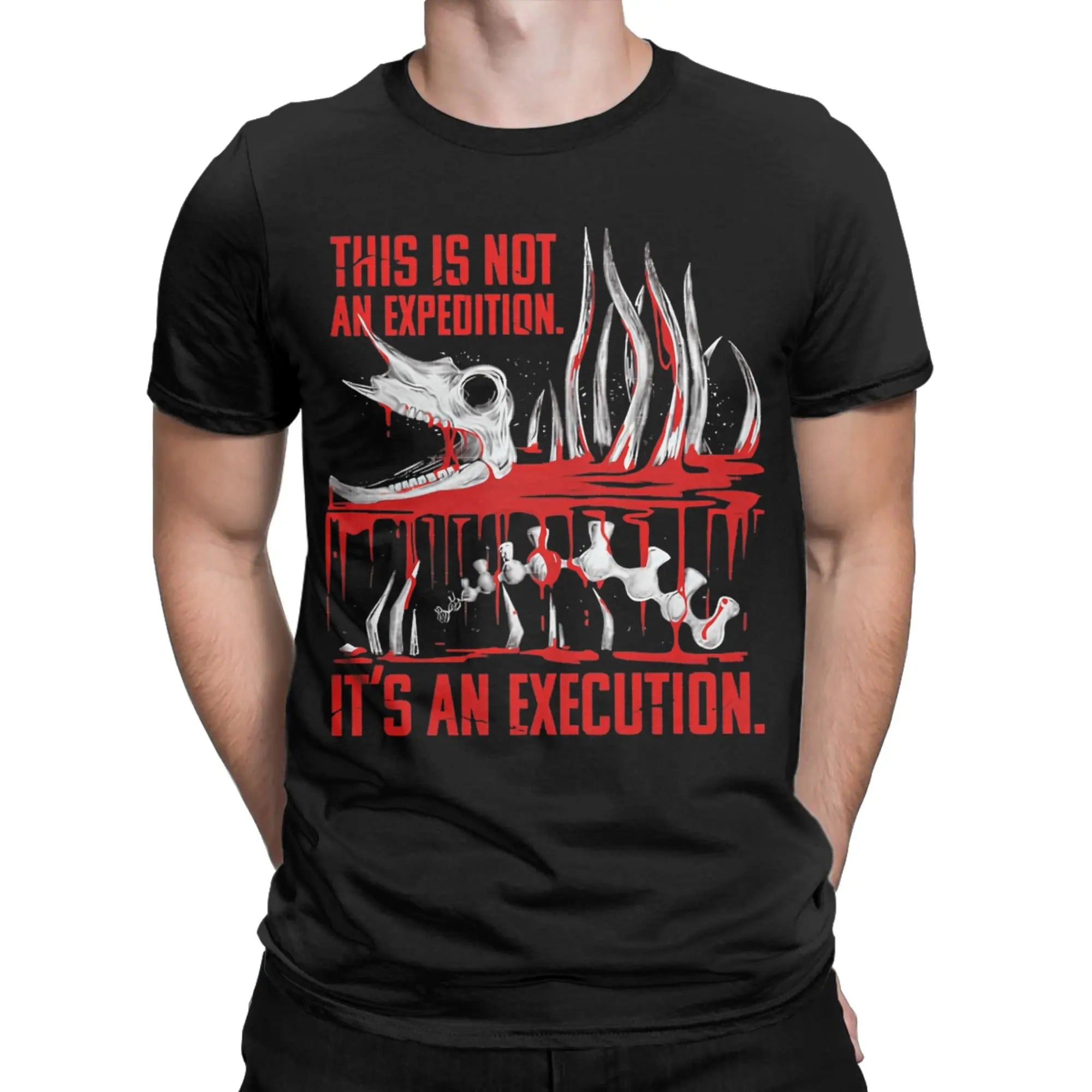 Iron Lung It's An Execution Men T Shirts  Hipster Tee Shirt Short Sleeve Crewneck T-Shirts 100% Cotton Birthday Present Tops