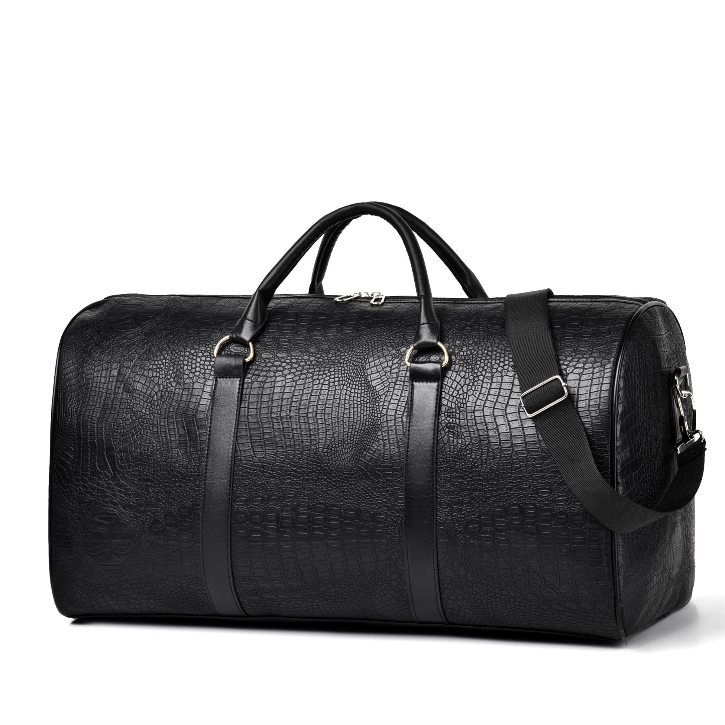Crocodile Pattern Travel Duffel Bag