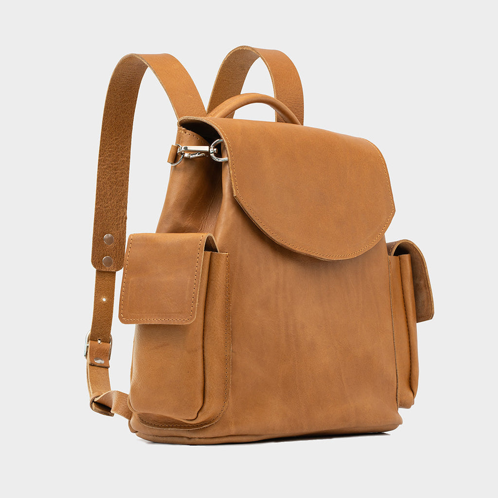 Leather backpack - Chatelet (Forest Green)
