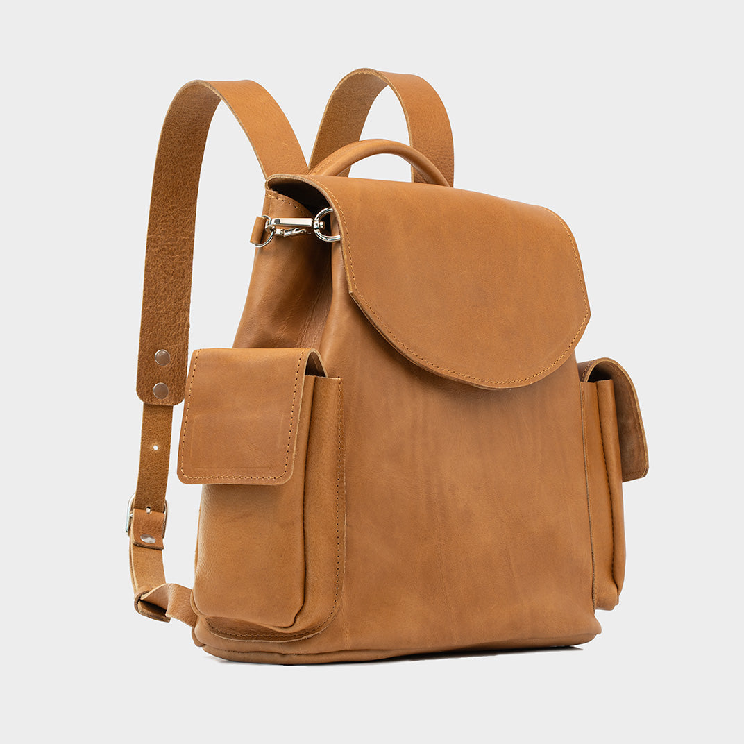 Leather backpack - Chatelet (Forest Green)
